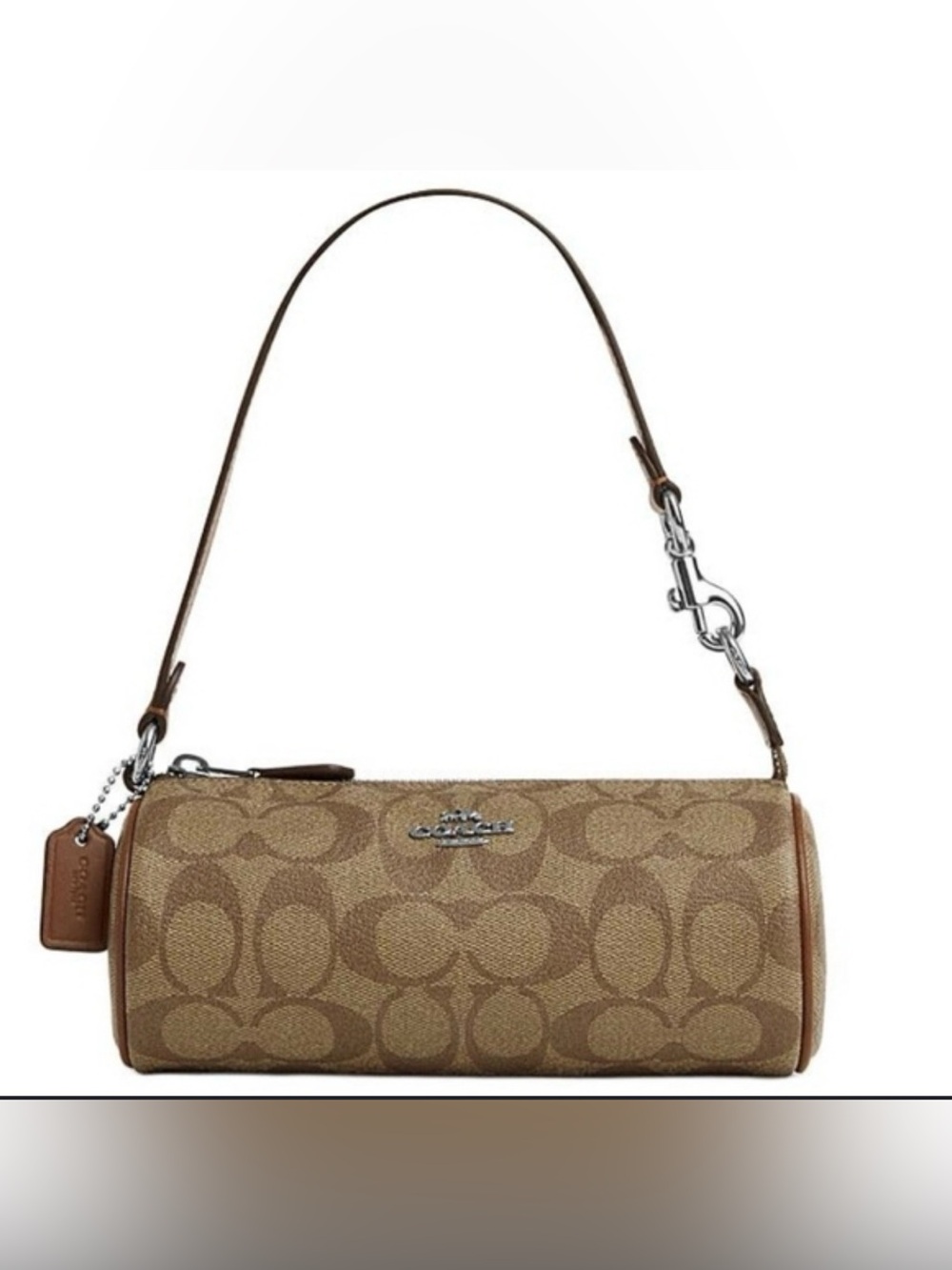 Coach Nolita Mini Barrel Bag in Signature Brown